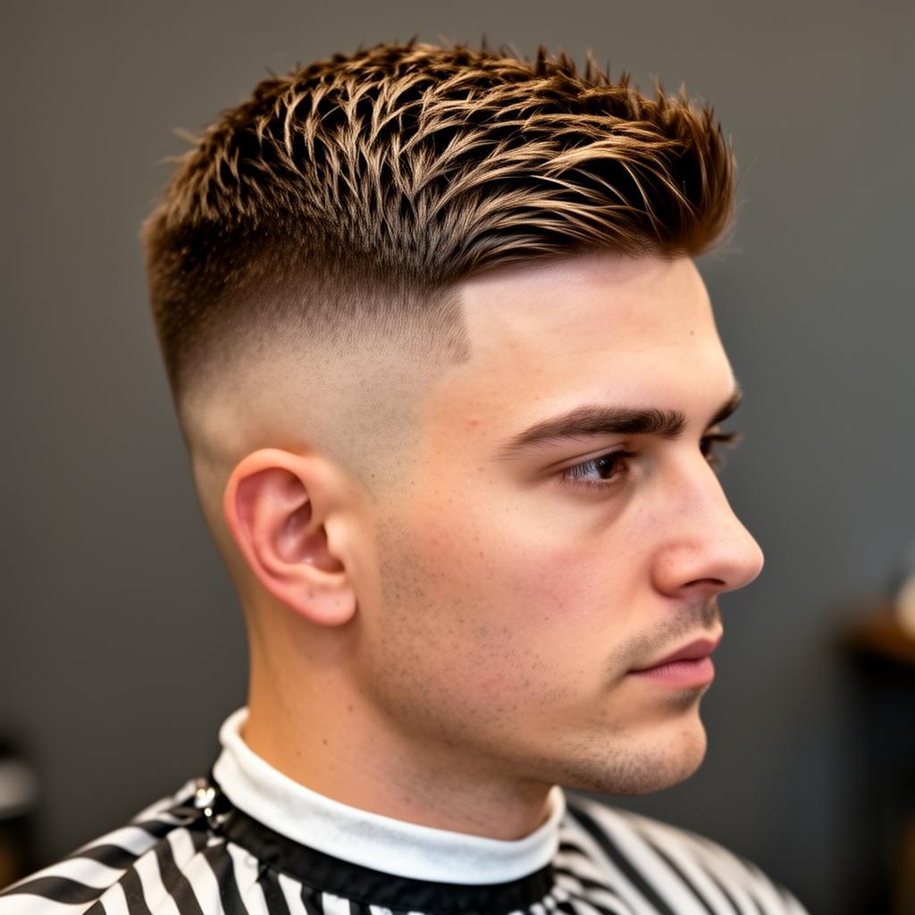 Coupe French Crop — barbier ANAKKA